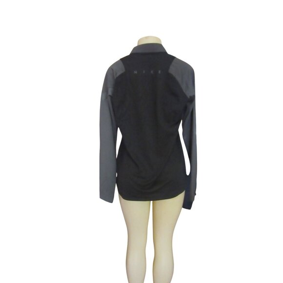New Nike Dri Fit Woman's Gray 1/4 Zip Jacket SZ M, Salesman Sample - Picture 5 of 7